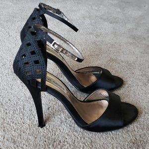 Steve Madden strappy black heels